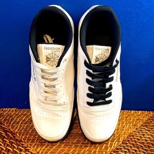 NWOT Limited Edition White Lacquered Leather Reebok Cardi B Club C Double